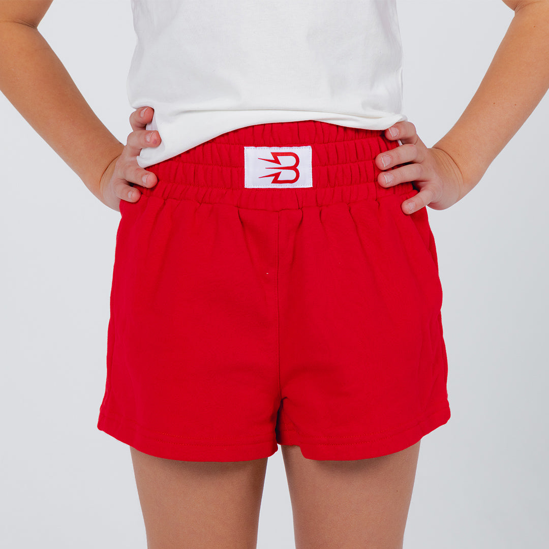 Breakout Red Sweat Shorts