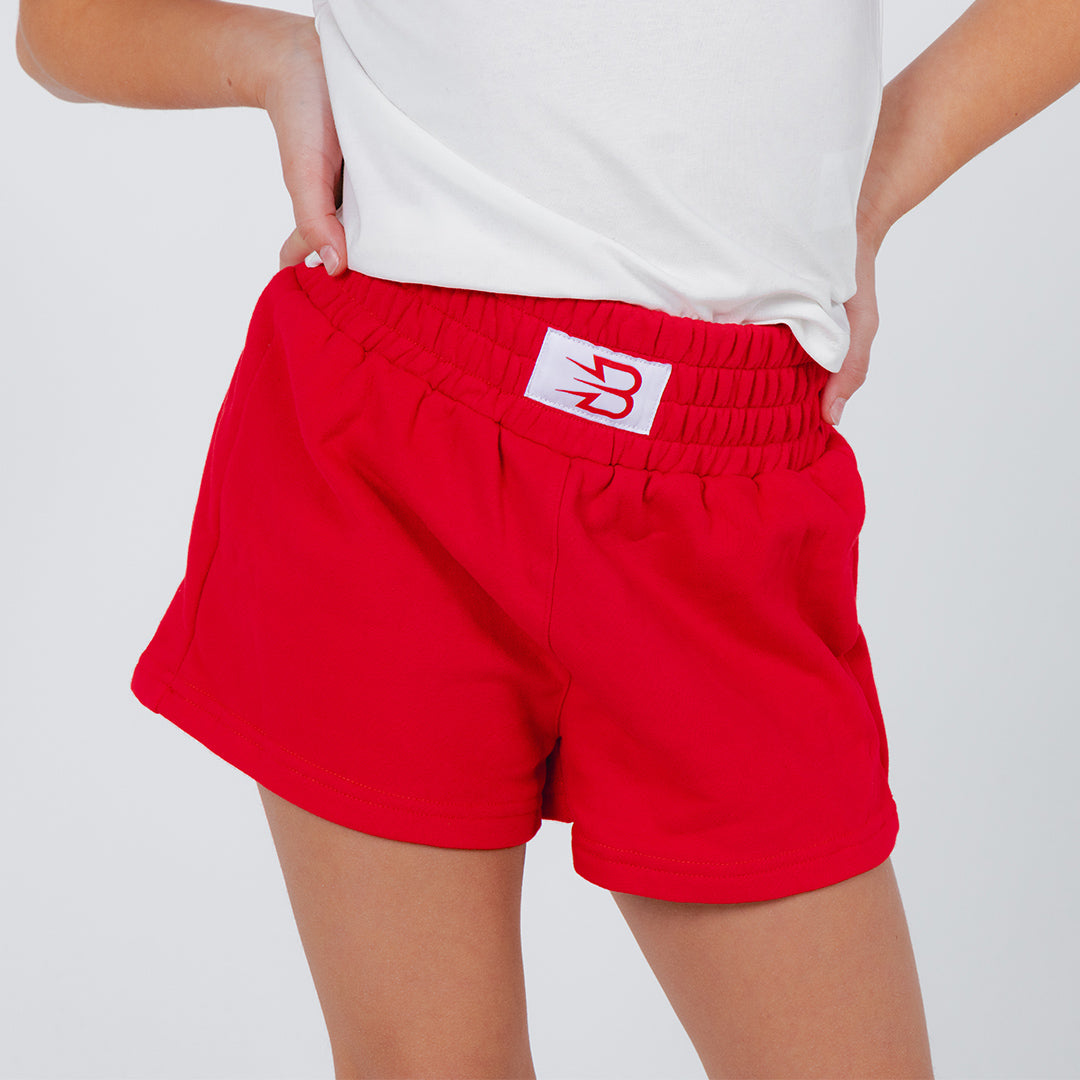 Breakout Red Sweat Shorts