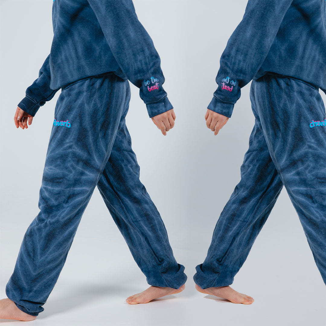 Reverb Black Tie-Dye Sweatpants