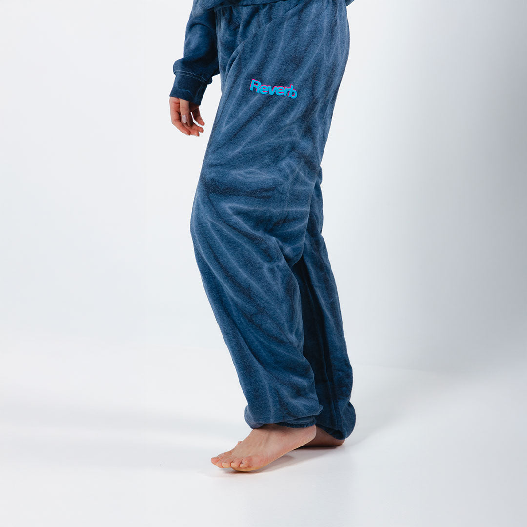 Reverb Black Tie-Dye Sweatpants